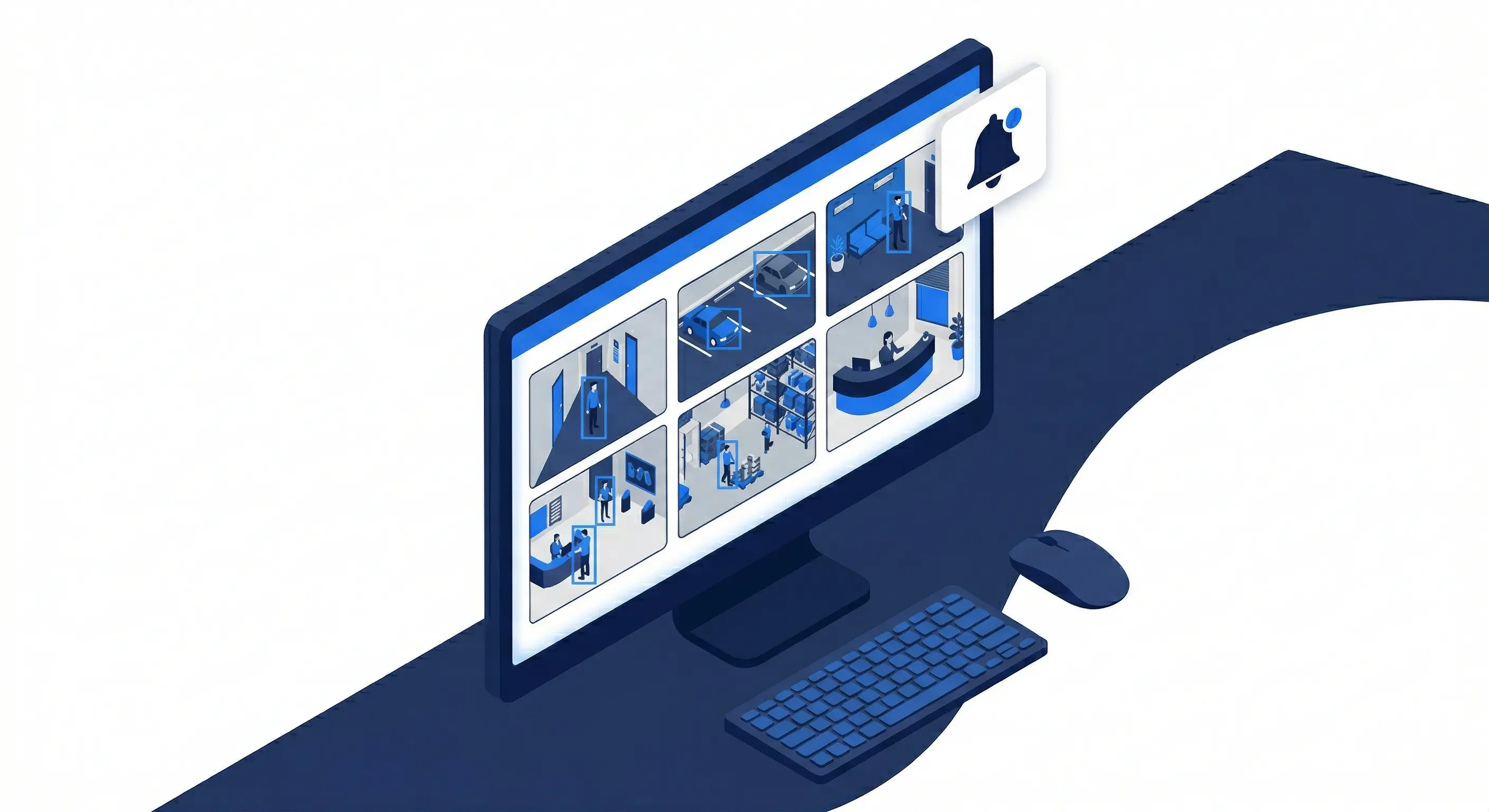 TentoVision multi-site live monitoring, AI detection and health alerts dashboard